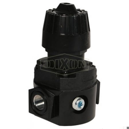 Dixon Wilkerson by Self-Relieving Standard Compact Regulator without Gauge, 3/8 in NPT/BSPP-G, 0 to 125 ps R16-03R